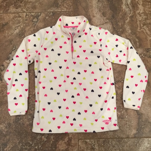 OshKosh Girl Fleece Pullover, Size 12 - Picture 1 of 6